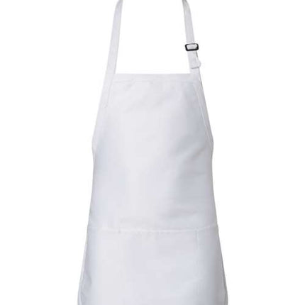 Q-Tees Full-Length Apron with Pouch Pocket - Q4250