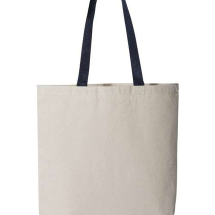 11L Canvas Tote with Contrast-Color Handles - Q4400