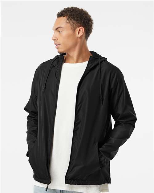 Independent Trading Co Men's Lightweight Windbreaker Full-Zip Jacket - EXP54LWZ