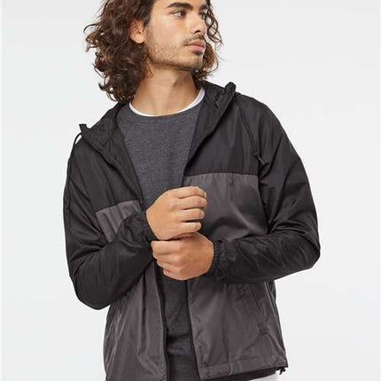 Independent Trading Co Men's Lightweight Windbreaker Full-Zip Jacket - EXP54LWZ