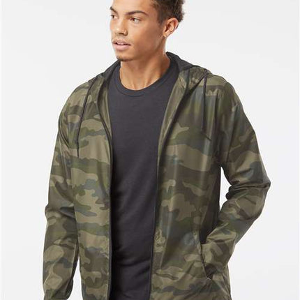 Independent Trading Co Men's Lightweight Windbreaker Full-Zip Jacket - EXP54LWZ