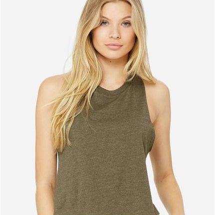 Bella + Canvas Women's Racerback Crop Tank - 6682