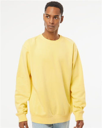Independent Trading Co Unisex Midweight Pigment-Dyed Crewneck Sweatshirt - PRM3500