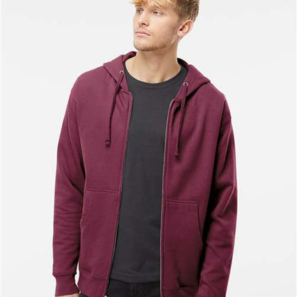 Independent Trading Co Unisex Midweight Full-Zip Hooded Sweatshirt - SS4500Z