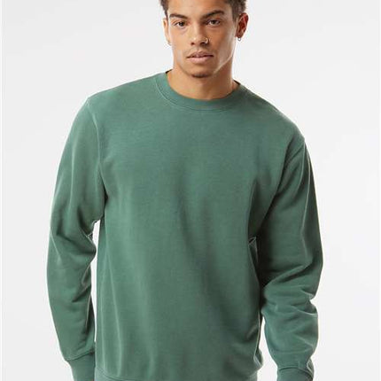 Independent Trading Co Unisex Midweight Pigment-Dyed Crewneck Sweatshirt - PRM3500
