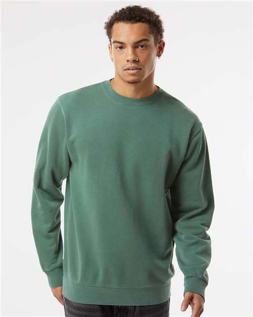 Independent Trading Co Unisex Midweight Pigment-Dyed Crewneck Sweatshirt - PRM3500