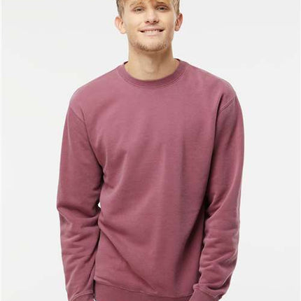 Independent Trading Co Unisex Midweight Pigment-Dyed Crewneck Sweatshirt - PRM3500