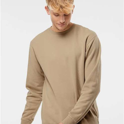 Independent Trading Co Unisex Midweight Pigment-Dyed Crewneck Sweatshirt - PRM3500