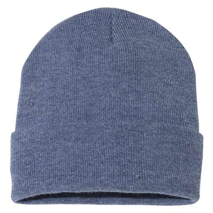 Sportsman 12" Solid Cuffed Beanie - SP12