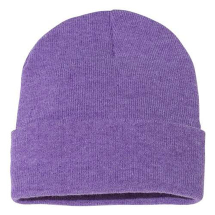Sportsman 12" Solid Cuffed Beanie - SP12