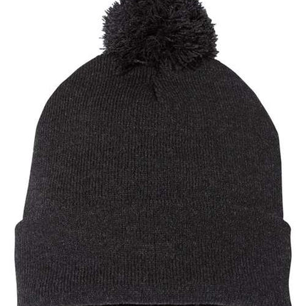 Sportsman 12" Pom-Pom Cuffed Beanie - SP15