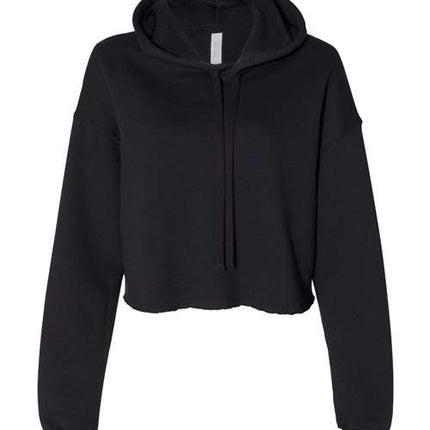 Bella + Canvas Women's Crop Fleece Hoodie Sweatshirt - 7502