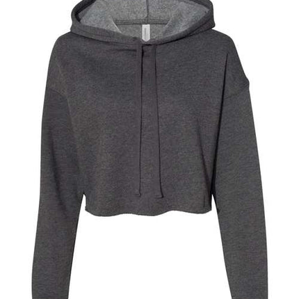 Bella + Canvas Women's Crop Fleece Hoodie Sweatshirt - 7502