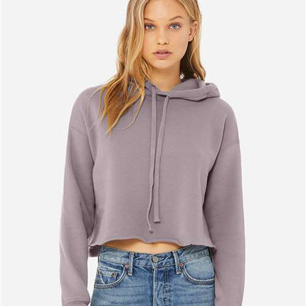 Bella + Canvas Women's Crop Fleece Hoodie Sweatshirt - 7502