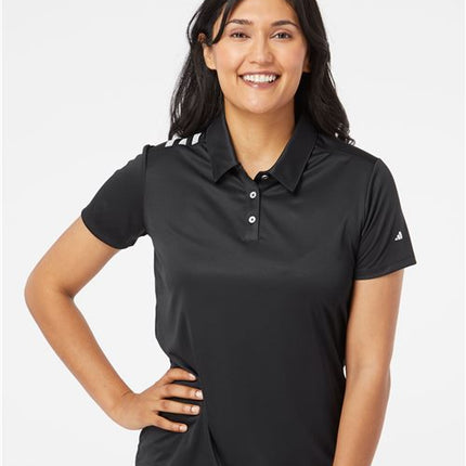 Adidas Women's 3-Stripes Shoulder Polo - A325