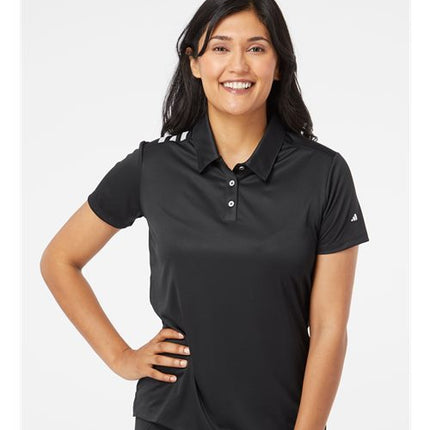 Adidas Women's 3-Stripes Shoulder Polo - A325