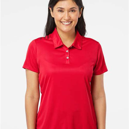 Adidas Women's 3-Stripes Shoulder Polo - A325