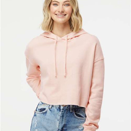 Independent Trading Co Women’s Lightweight Crop Hooded Sweatshirt - AFX64CRP