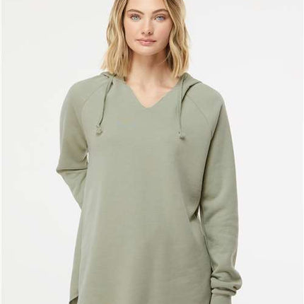 Independent Trading Co Women’s Lightweight California Wave Wash Hooded Sweatshirt - PRM2500