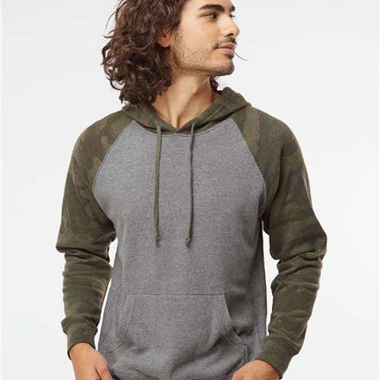 Independent Trading Co Unisex Special Blend Raglan Hooded Sweatshirt - PRM33SBP