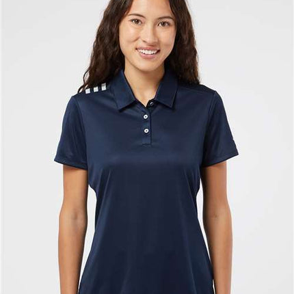 Adidas Women's 3-Stripes Shoulder Polo - A325