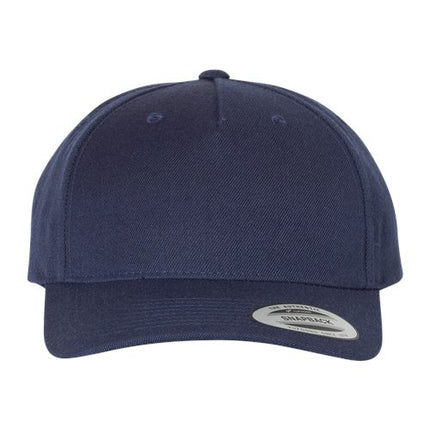 YP Classics Premium Five-Panel Curved Bill Snapback Cap - 6789M