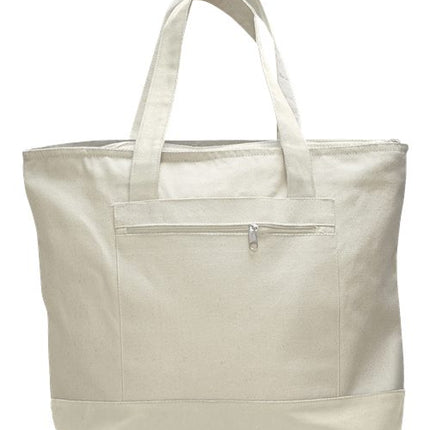 Q- Tees 19L Zippered Tote - Q1300