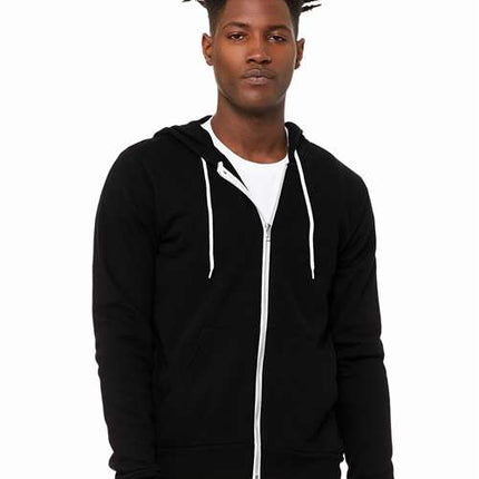 Bella + Canvas Unisex Sponge Fleece Full-Zip Hoodie Sweatshirt - 3719