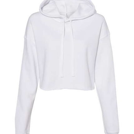 Bella + Canvas Women's Crop Fleece Hoodie Sweatshirt - 7502