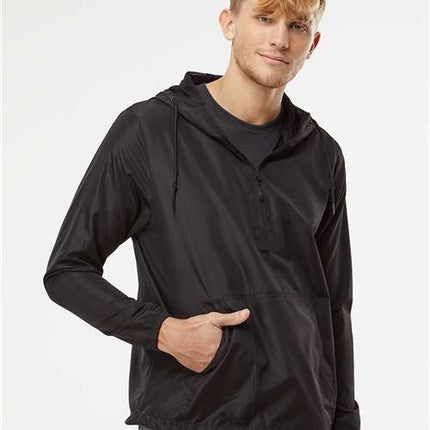 Independent Trading Co Men's Lightweight Quarter-Zip Windbreaker Pullover Jacket - EXP54LWP