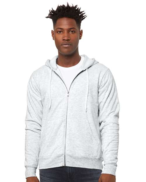 Bella + Canvas Unisex Sponge Fleece Full-Zip Hoodie Sweatshirt - 3719