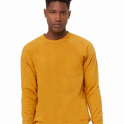 Bella + Canvas Unisex Sponge Fleece Raglan Crewneck Sweatshirt - 3901