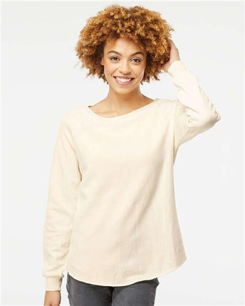 Independent Trading Co Women's California Wave Wash Crewneck Sweatshirt - PRM2000