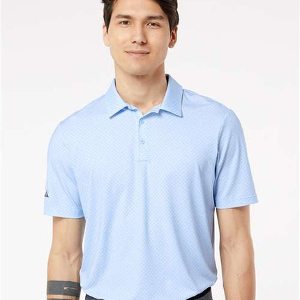 Adidas Men's Diamond Dot Print Polo - A498