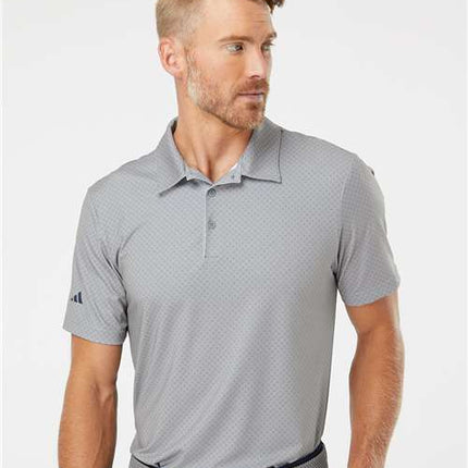 Adidas Men's Diamond Dot Print Polo - A498