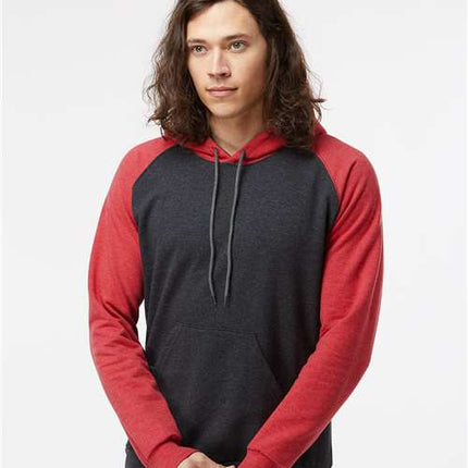 King Fashion Fleece Raglan Hooded Sweatshirt - KF4042