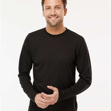 M&O Poly-Blend Long Sleeve T-Shirt - 3520