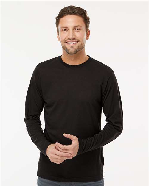 M&O Poly-Blend Long Sleeve T-Shirt - 3520