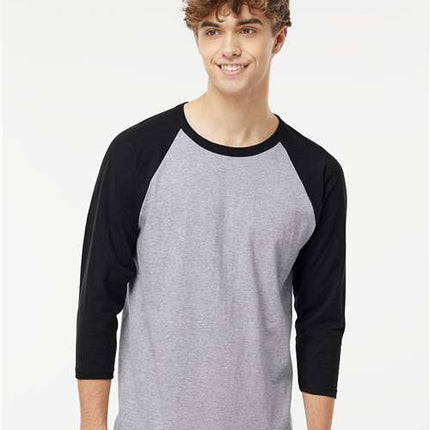 Raglan Three-Quarter Sleeve Baseball T-Shirt