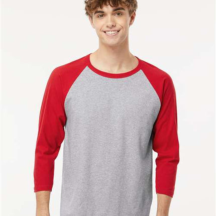 Raglan Three-Quarter Sleeve Baseball T-Shirt