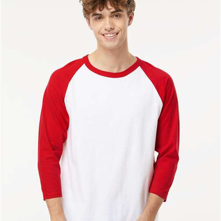 Raglan Three-Quarter Sleeve Baseball T-Shirt
