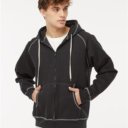 King Fashion Extra Heavy Full-Zip Hooded Sweatshirt - KP8017